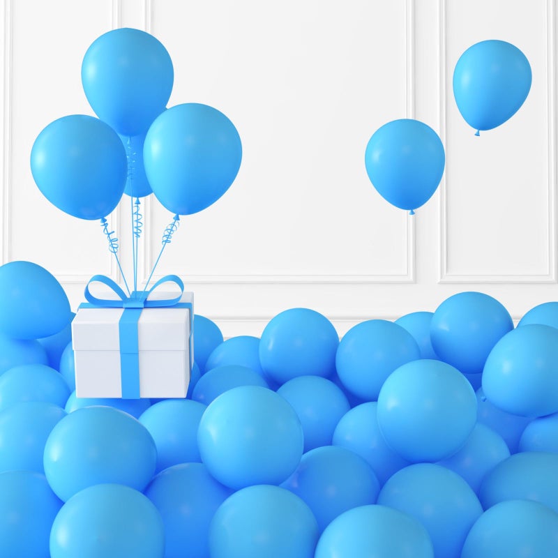 KALOR Light Blue Balloons 100 Pcs 5 Inch Mini Matte Latex Balloons for Balloon Garland Arch  Birthday Decoration  Wedding Party  Baby Shower Decorations - Image 1